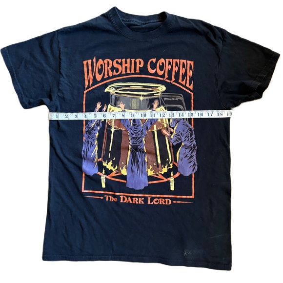 STEVEN RHODES WORSHIP COFFEE DARK LORD T-SHIRT - Picture 3 of 5